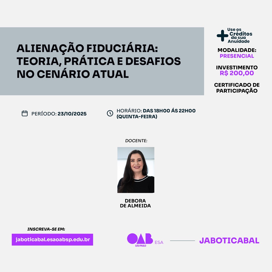 https://jaboticabal.esaoabsp.edu.br/Curso/12632-alienacao-fiduciaria-teoria,-pratica-e-desafios-no-cenario-atual/12632