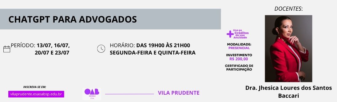 https://vilaprudente.esaoabsp.edu.br/Curso/13730-chatgpt-para-advogados/13730