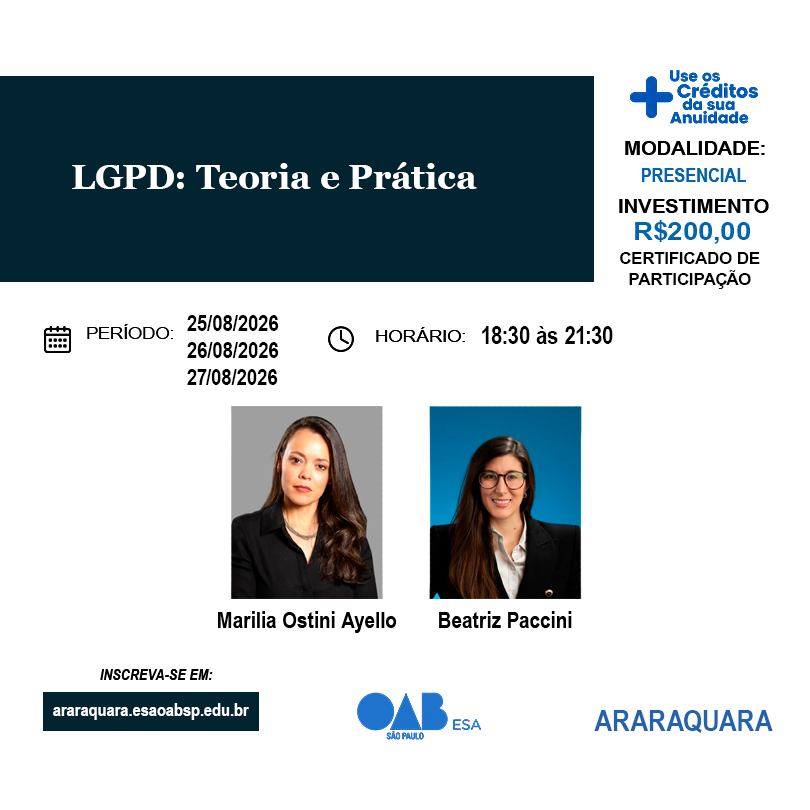 https://araraquara.esaoabsp.edu.br/Curso/13775-lgpd-teoria-e-pratica/13775